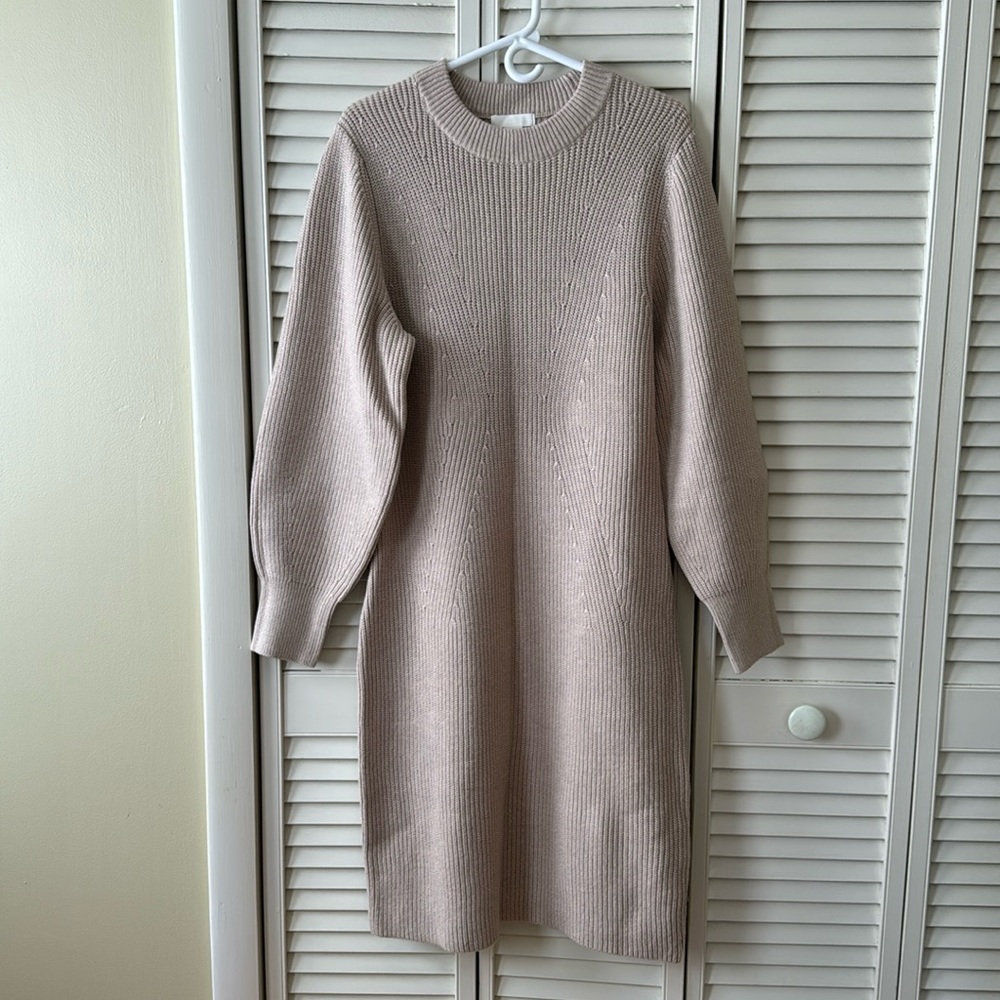 H&M Cream Sweater Dress
